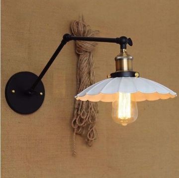 antik-fali-olvaso-lampa-matt-fekete-antik-sargarez-szin-feher-hullamos-buraval