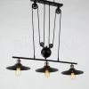 3-as csigás függeszték fekete fém vázzal és arany búrákka