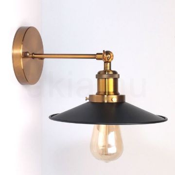 antik-sargarez-fali-lampa-fekete-lapos-buraval