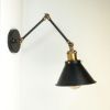 antik-fali-olvaso-lampa-matt-fekete-antik-sargarez-szin-kis-buraval