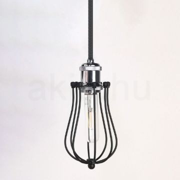 antik-fuggesztek-lampa-matt-fekete-fenyes-krom-szin-csepp-alaku-raccsal
