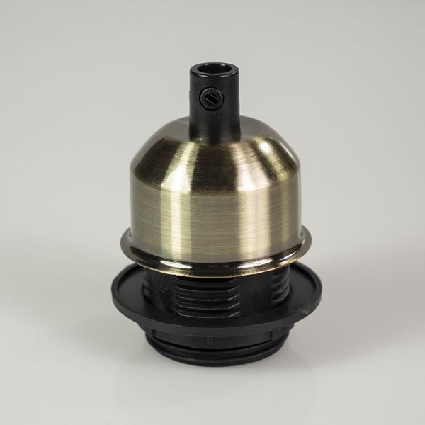 Edison izzó foglalat antik bronz - E27 - búratartós