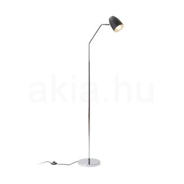 Kép PRAGMA állólámpa fekete króm 230V LED E27 11W