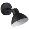 Kép BAROQUE fali lámpa fekete króm 230V LED E27 11W