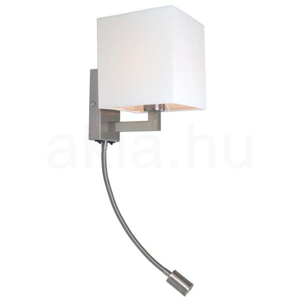 Kép TAINA lámpabúrával fehér matt nikkel 230V LED E27 LED 15+3W 25°  3000K