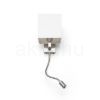 Kép TAINA lámpabúrával fehér matt nikkel 230V LED E27 LED 15+3W 25°  3000K