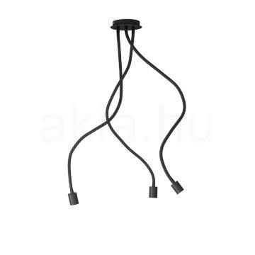 LOYD E27 III függő lámpa fekete  230V LED E27 3x15W