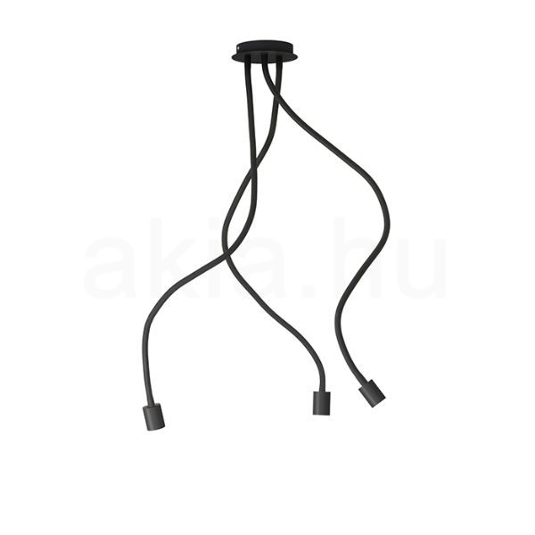 LOYD E27 III függő lámpa fekete  230V LED E27 3x15W