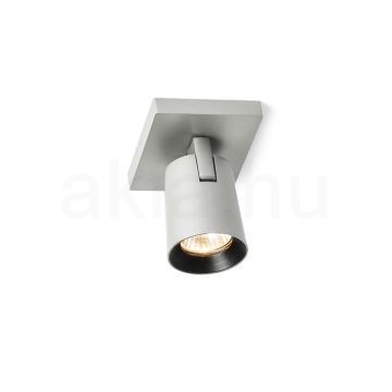 Kép KENNY I felületre szerelhető  szálcsiszolt alumínium/fekete 230V LED GU10 8W
