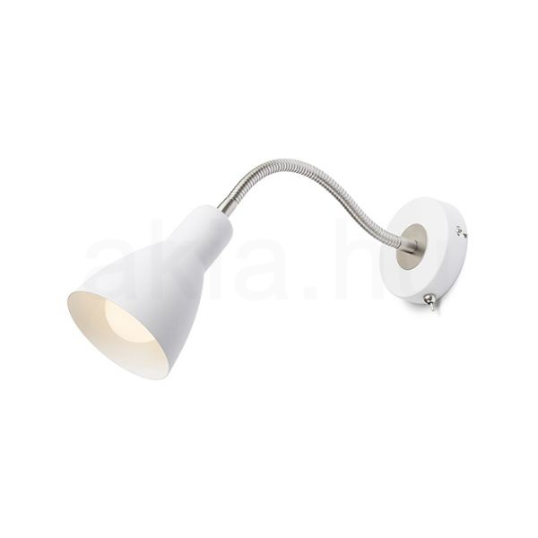Kép KAYA fali lámpa fehér matt nikkel 230V LED E27 15W