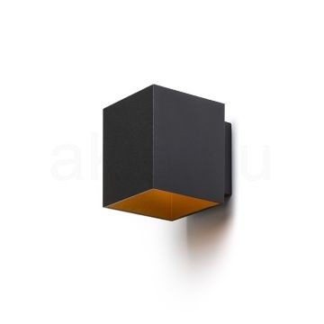 Kép TRIP SQ fali lámpa matt fekete/aranysárga  230V LED G9 5W