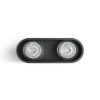 Kép MANTOVA II mennyezeti lámpa matt fekete  230V LED GU10 2x7W