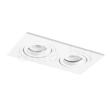 Kép PASADENA GU10 SQ II süllyesztett lámpa fehér  230V LED GU10 2x7W