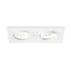 Kép PASADENA GU10 SQ II süllyesztett lámpa fehér  230V LED GU10 2x7W