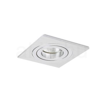 Kép PASADENA GU10 SQ I süllyesztett lámpa  szálcsiszolt alumínium 230V LED GU10 7W