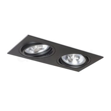 Kép PASADENA G53 SQ II  fekete  230V LED G53 2x15W