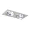 Kép PASADENA G53 SQ II   szálcsiszolt alumínium 230V LED G53 2x15W