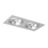 Kép PASADENA G53 SQ II   szálcsiszolt alumínium 230V LED G53 2x15W