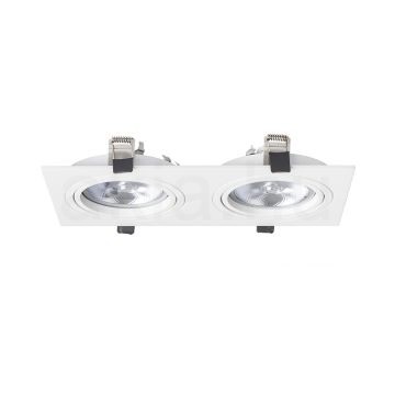 Kép PASADENA G53 SQ II  fehér  230V LED G53 2x15W