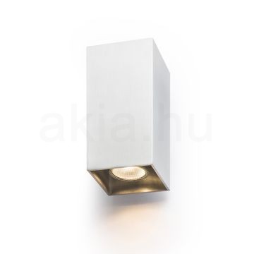 Kép AGATE II fali lámpa  szálcsiszolt alumínium 230V LED GU10 2x7W