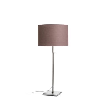 Kép EDIKA asztali lámpa barna matt nikkel 230V LED E27 15W
