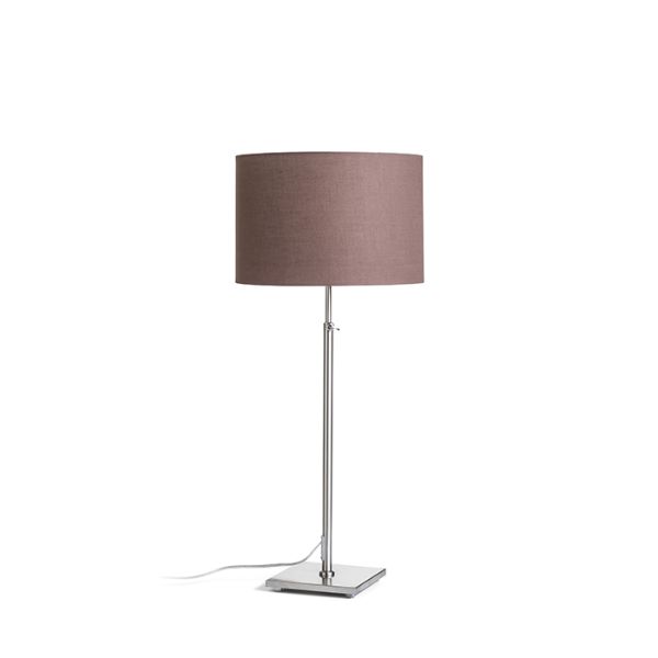 Kép EDIKA asztali lámpa barna matt nikkel 230V LED E27 15W