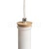 Kép PULIRE RD függő lámpa  opál üveg/fa/króm 230V LED E14 6W