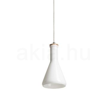 Kép PULIRE CON függő lámpa  opál üveg/fa/króm 230V LED E14 6W