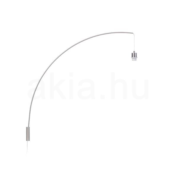 Kép BEND fali ívelt lámpatest  matt nikkel 230V LED E27 15W