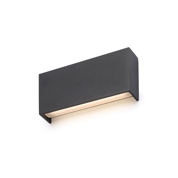 Kép TORINO fali lámpa fekete 230V LED 2x5W IP54 3000K