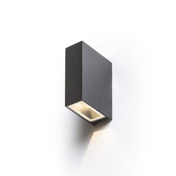 Kép UKKO fali lámpa fekete 230V LED 2x3W 55° IP54 3000K