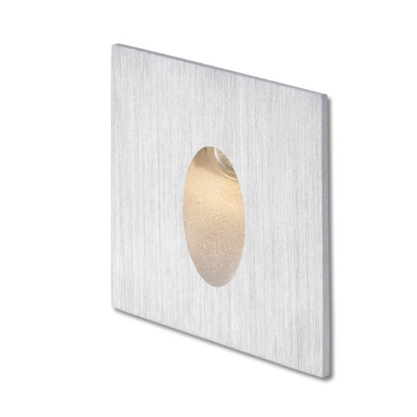 Kép ELICA SQ süllyesztett lámpa szálcsiszolt alumínium 230V LED 3W IP54 3000K