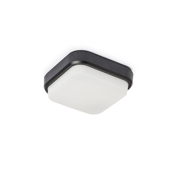 Kép TARIS SQ 17 felületre szerelhető fekete műanyag 230V LED 8W IP54 3000K