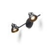 Kép ROSITA II fali lámpa fekete/aranysárga 230V LED GU10 2x9W