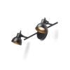 Kép ROSITA II fali lámpa fekete/aranysárga 230V LED GU10 2x9W