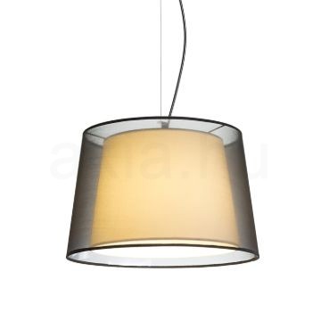 Kép ESPLANADE függő lámpa átlátszó fekete/fehér króm 230V LED E27 15W