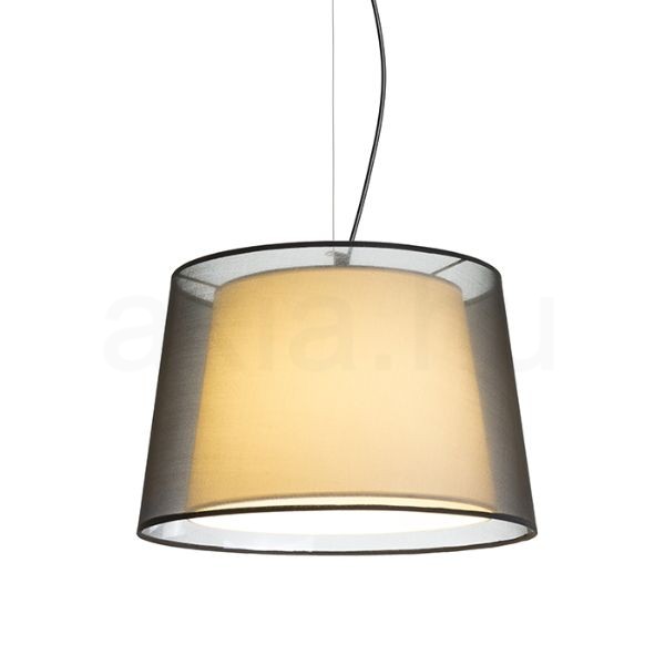 Kép ESPLANADE függő lámpa átlátszó fekete/fehér króm 230V LED E27 15W