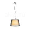 Kép ESPLANADE függő lámpa átlátszó fekete/fehér króm 230V LED E27 15W
