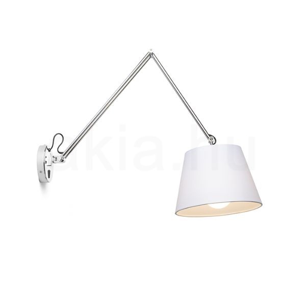 Kép ASHLEY fali lámpa fehér króm 230V LED E27 15W