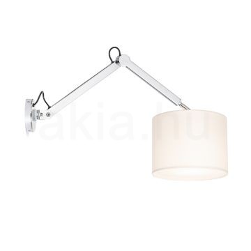 Kép MADISON W fali lámpa fehér króm 230V LED E27 15W