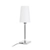 Kép LULU asztali lámpa fehér/fekete króm 230V LED E27 8W