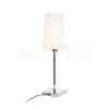 LULU asztali lámpa fehér/fekete króm 230V LED E27 8W