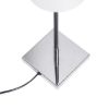 Kép LULU asztali lámpa fehér/fekete króm 230V LED E27 8W