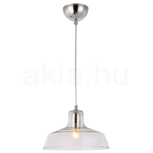 Kép DORA függő lámpa  tiszta üveg/króm 230V LED E27 11W