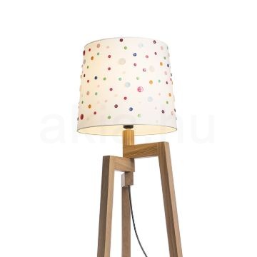 Kép DELISA 35/30 lámpabúra fehér gombok  max. 28W
