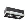 Kép ELECTRA II  fekete  12V LED G53 2x15W