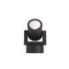 Kép ORIT fali lámpa fekete /alumínium 230V LED 6W 80° IP44  3000K