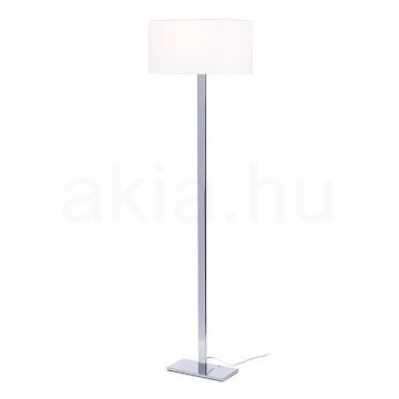 Kép PLAZA állólámpa fehér króm 230V LED E27 15W