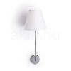 Kép SILENCE fali lámpa fehér króm 230V LED E27 15W
