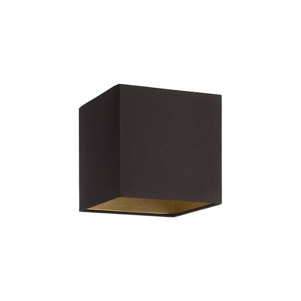 Kép TEMPO 15/15 lámpabúra  Polycotton fekete/arany fólia  max. 28W